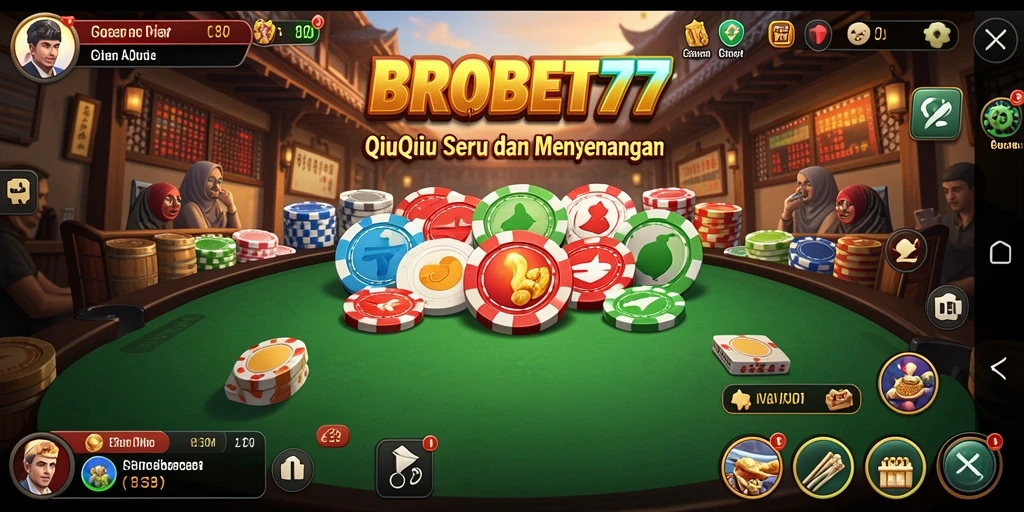 Screenshot gameplay QiuQiu BROBET77 yang menarik dan seru.
