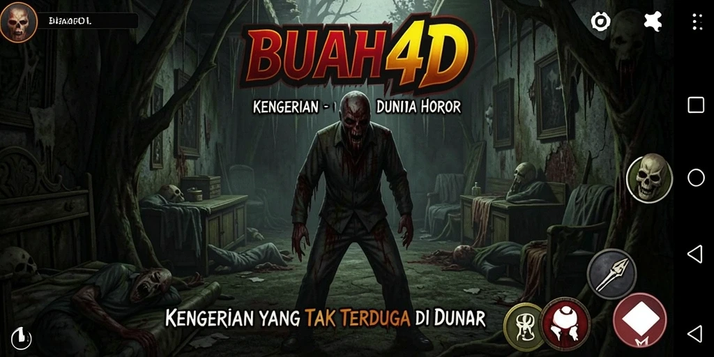 Screenshot utama BUAH4D menampilkan momen mendebarkan dalam kegelapan.
