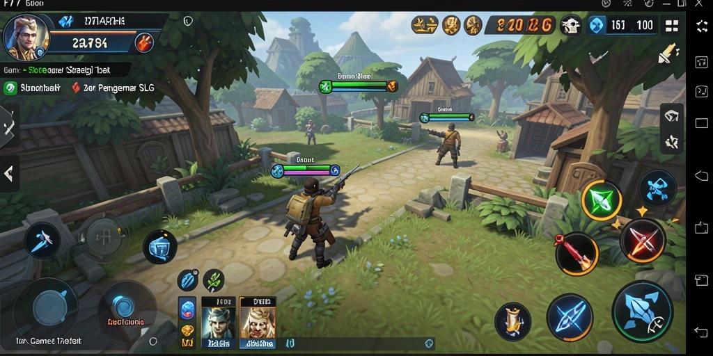 Tampilan gameplay yang mendebarkan dalam F7F7, menawarkan tantangan strategis.