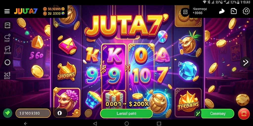 Tampilan gameplay seru dan mengasyikkan dari JUTA7.
