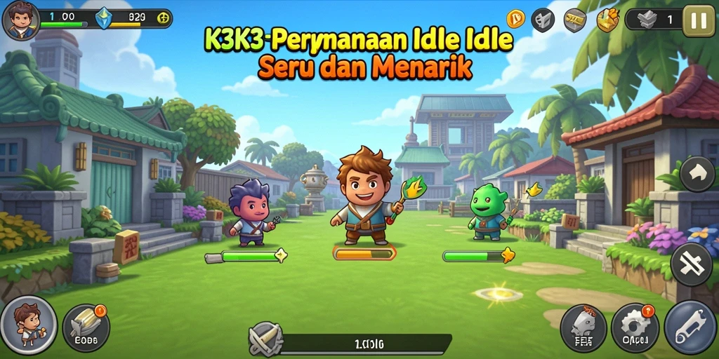 Screenshot permainan K3K3 menampilkan elemen gameplay Idle yang menarik.