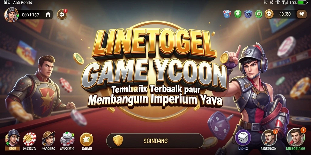 Tangkapan layar gameplay LINETOGEL yang penuh warna dan menarik.