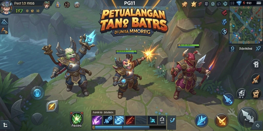Screenshot gameplay PG11 yang menunjukkan aksi pertarungan seru dalam MMORPG.