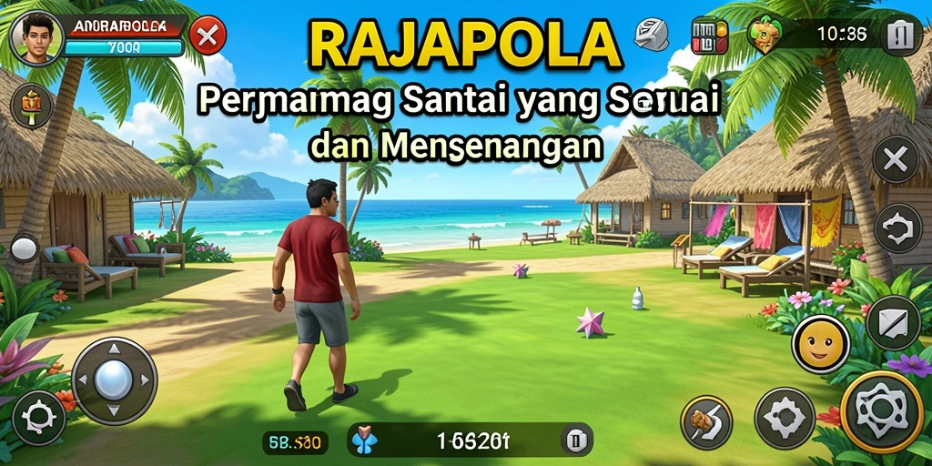 Screenshot gameplay RAJAPOLA menampilkan pemain yang sedang bersenang-senang.