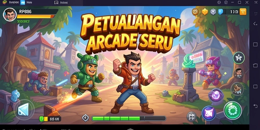 Tampilan gameplay menarik dari RP886 yang penuh aksi.