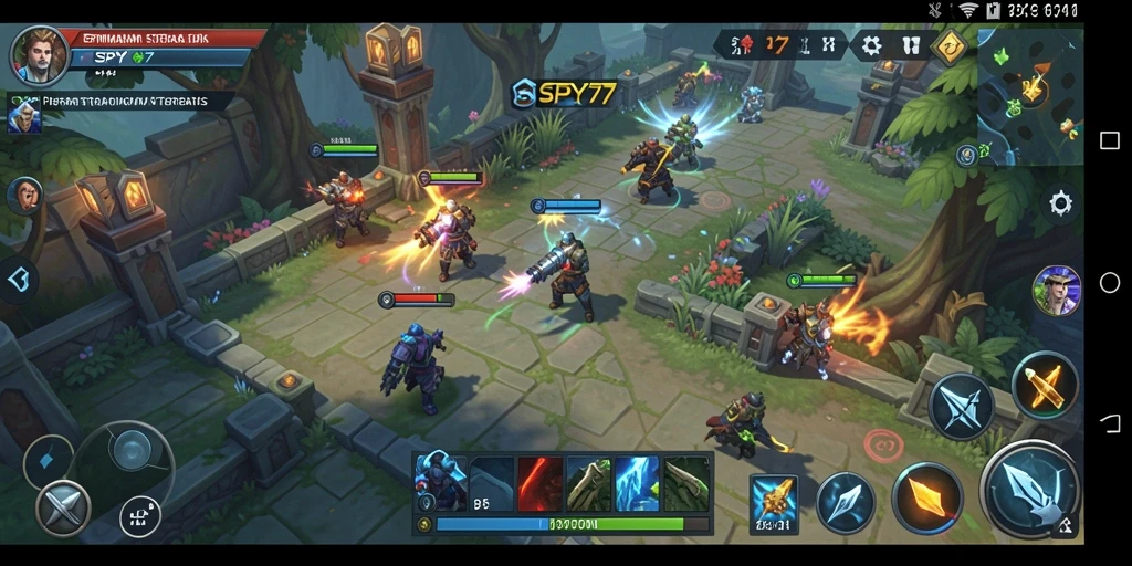 Gameplay SPY77 menampilkan pertempuran strategi yang mendebarkan.