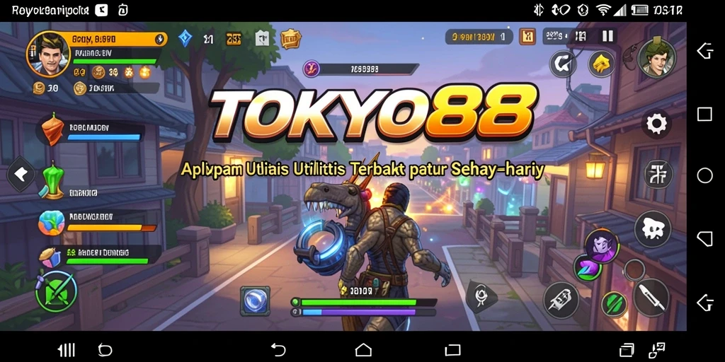 Tampilan antarmuka pengguna aplikasi TOKYO88 yang minimalis dan efisien.