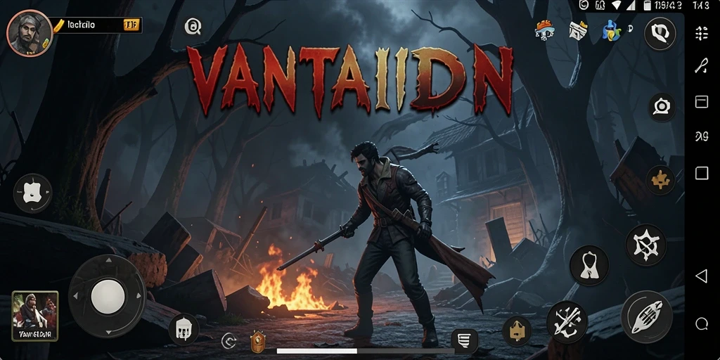 Gameplay VANTAIDN dengan suasana horor yang mencekam.