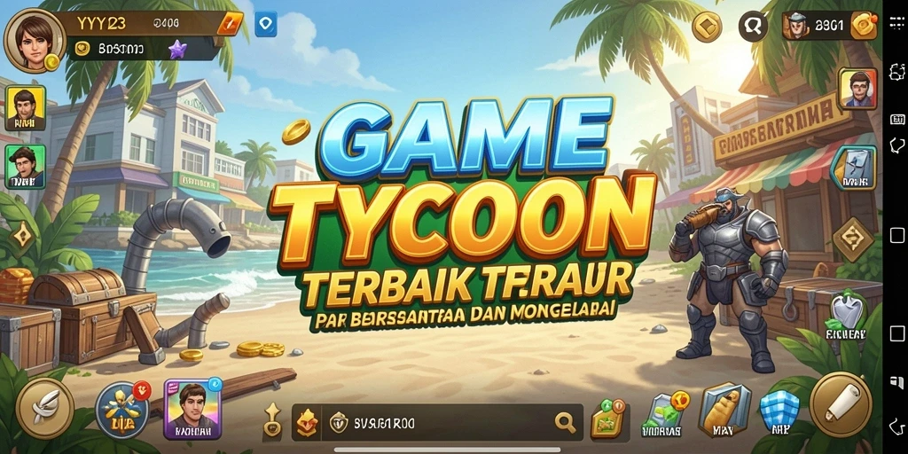 Tampilan gameplay seru dan mendalam dari YY123 dalam dunia Tycoon.